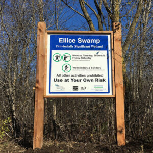 Ellice Swamp sign